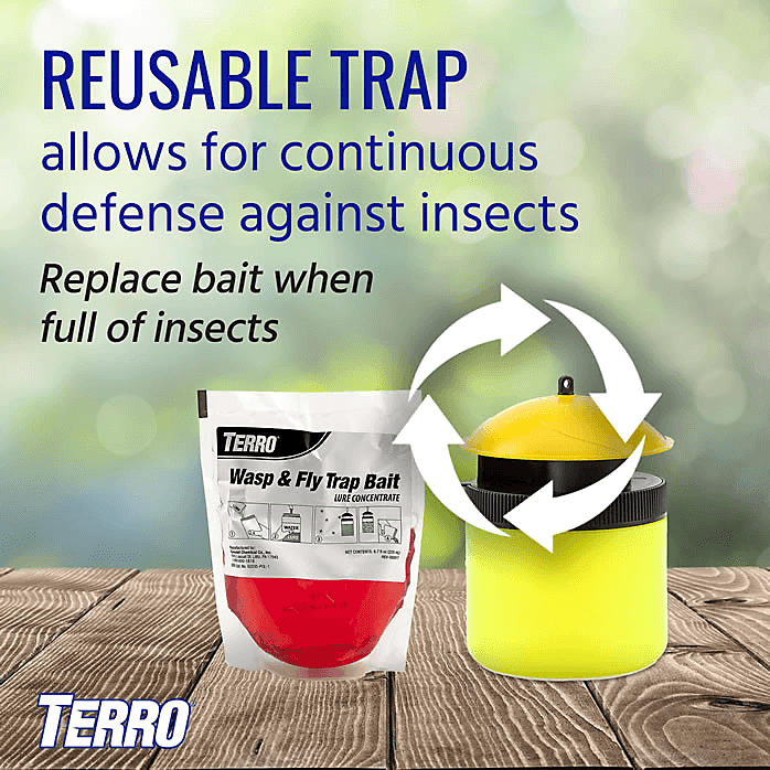 TERRO Reusable Fly & Wasp Trap - Large